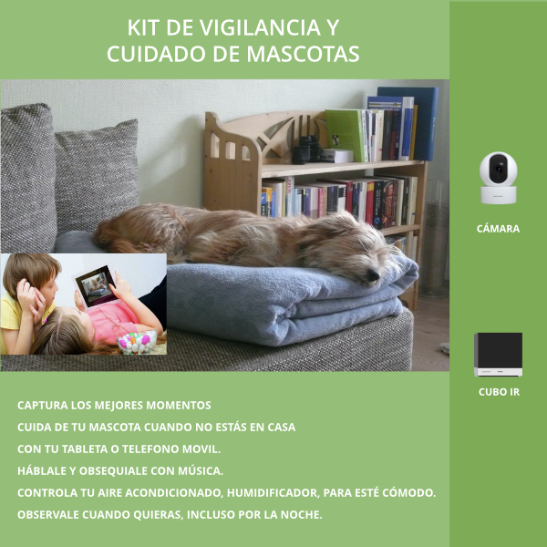 Kit Básico Vigilancia y cuidado Mascotas Solas - Akemira
